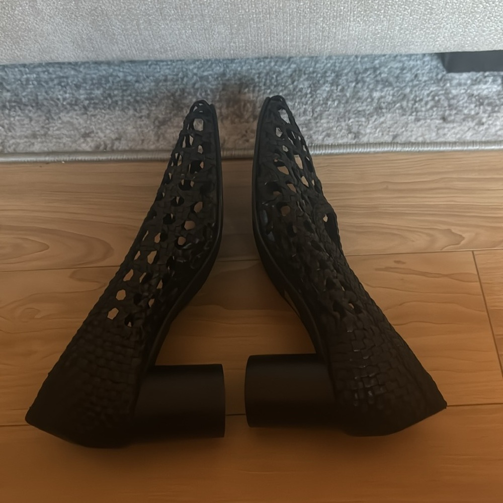 Woven Ballet Heels Black - Picture 5 of 6
